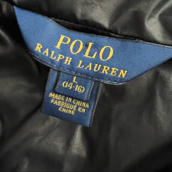 Polo Ralph Lauren Big Kids Blue Hooded Puffer Down Jacket - Picture 7 of 13